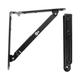 2 Pcs Metal Storage Shelf Partition Bracket Foldable Table Wall Mounted Brackets Iron Folding Supports Stands