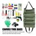 Roll Tool Bag Green Wrench Roll Organizer Canvas Roll Up Tool Bag Multi-Purpose Tool Roll Organizer