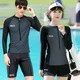 Rash Guard Herren Bade bekleidung Surf 2024 Paar zweiteiligen Langarm Badeanzug Frauen Badeanzug