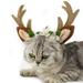 Pet Deer Costume Hat Merry Christmas Dog Antlers Headbands Reindeer Cap Hair Headwear Accessories