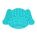 Dog and cat lick pad lick pad with suction cup and spatula for dog baths food snacks cyan