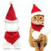 Cat Santa Hat with Scarf Christmas Hats for Cats Pet Santa Hat Christmas Costume for Cat Rabbit Puppy Doll