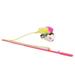 Kitten Cat Feather Mouse Teaser Interactive Toy Dangler Rod (Random Color)