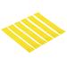 Uxcell 0.7mm Thick Chair Bands for Classroom 6 Pack Rubber Stretchable Bouncy Fidget Foot Bands Strips Yellow