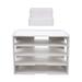 Office Supplies Folders Plastic File Multi-layer Shelf 5 Tier Letter Tray Paper Organizer Desktop Rack