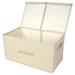 Sokhug Deal Storage Box Collapsible Linen Fabric Clothing Basket Bins Toy Box Organizer