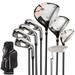 Complete Golf Clubs Package 13 Club Set Includes 9 Club Set for Men Woman Right Handed True Temper Steel Shafts Putter Stand Bag & 3 H/C s Bonus Head
