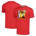 Men's Homage Red TMNT Raphael x Kansas City Chiefs Tri-Blend T-Shirt
