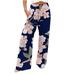 High Waisted Linen Pants Women Wide Leg Palazzo Pants for Women Plus Size High Waisted Trousers Casual Stretchy Joggers Palazzo Lounge Pants Pocket Drawstring Pants Women