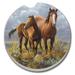 CounterArt Mare with Foal 1 Pack Absorbent Stone Coaster for Vehicle Cup Holder 2.6â€� Diameter