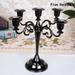 Candle Holder European Style Candle Stick Candelabra Wedding Candlestick Holders Wedding Candlestick Holders Home Decor Wedding Superior in Quality Sturdy and Durable Candle Holder Black Five Heads