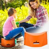 Teissuly Plastic Folding Portable Camping Travel Stool Children s Stool Thickened Stool Ultra-thin Folding Mini Chair