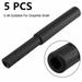 5Pcs Golf Club Graphite Shaft Extensions Rods Irons Putter Extender Sticks (0.49 Inch For Graphite Shaft)
