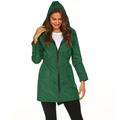 Women s Waterproof Lightweight Rain Jacket Active Outdoor Hooded Raincoat Hiking Jacket Long Rain Jackets Rainwear Light Green XL