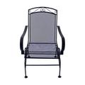 8048206 SPRING ROCKER WINSTON Living Accents Winston Black Steel Frame Spring Dining Chair