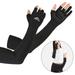 Cooling Arm Sleeves with Ergonomic Fingers Men Women Sun Protection Long Arms Sleeves Cover for Cycling Driving Running Golfing Football Basketball