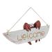 Welcome Sign Decors Wood Trim Sea Decorations for Home Beach Wooden Boards Signs Ocean Wind Listing Seaside