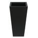 HomeStock Contemporary Chic Black Mgo 24.2In. H Tall Tapered Square Planter
