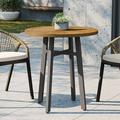 Modway Meadow Outdoor Patio Teak Wood Dining Table in Natural Taupe