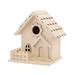 piaybook Bird Feeder for Outdoor House Box Wooden Bird Bird House Bird Dox House Box Box Bird Patio & Garden for Outside Garden Yard Decoration Brown