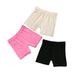 Bangyeer 3Pcs Girls Summer Safety Pants Anti-emptied Stretch Mid-rise Shorts