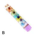7 Chakra Healing Crystals Stones Beads Wire Wrapped Selenite Stick Wand.c H5O0