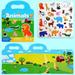 TUWABEII Kid s Educational Early Education Book Reusable Sticker Book Children s Stickers Activity Books Children s Guide Stickers Kids Learning Toy Sticker