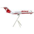 McDonnell Douglas DC-9-15 Commercial Aircraft Midway Airlines White with Red Tail Gemini 200 Series 1/200 Diecast Model Airplane by GeminiJets