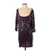 Haute Hippie Cocktail Dress: Purple Stars Dresses - Women's Size Small