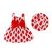 Wiueurtly Toddler Fancy Dress Toddler Baby Kids Girls Dot Print Princess Dress Hat Outfits Clothes