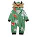 Family Christmas Pjs Suit Boys Girls Cartoon Snowflake Hat Prints Deer Suit Homewear Hoodie Jumpsuit Pajama Set