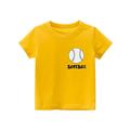 Ykohkofe Girls And Boys Clothes Tops Cotton Baby Short Sleeve Kids Clothes Baseball Baby Clothes Kids Boys Funny T Shirt Baby Girl Clothes Outfits Set Toddler Kid Baby Rompers Fashion design