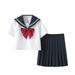 KDFJPTH Toddler Outfits for Girls Outfit Kawaii High School Skirt Sailor S Suit Japanese Student Suit Clothes Sets for Children