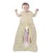 Fattazi Baby Stripe Zipper Wearable Blanket Cotton Swaddle Wrap Sleeping Bag