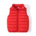 Baby Deals!Toddler Girl Clothes Clearance Baby Girl Fur Vest Baby Boy Girls Quilted Sleeveless Jacket Puffer Vest Full Zip Waistcoat Ultra Light Gilet Solid Color Windproof Padded Vest 2-9 Years