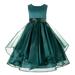 Ekidsbridal Asymmetric Ruffled Organza Sequin Flower Girl Dress Pageant Ballroom Gown 012s 8