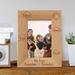 We Love Grandma and Grandpa Personalized Wooden Picture Frame 4 x 6 Brown (Vertical)