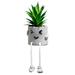 Artificial Potted Plant Faux Succulent in Pot Emotional Cement Potted Plant Animated Artificial Succulents Decor for Home Living Room Bedroom and Office