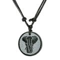 Elephant Wisdom,'Elephant Motif Jade Pendant Necklace'