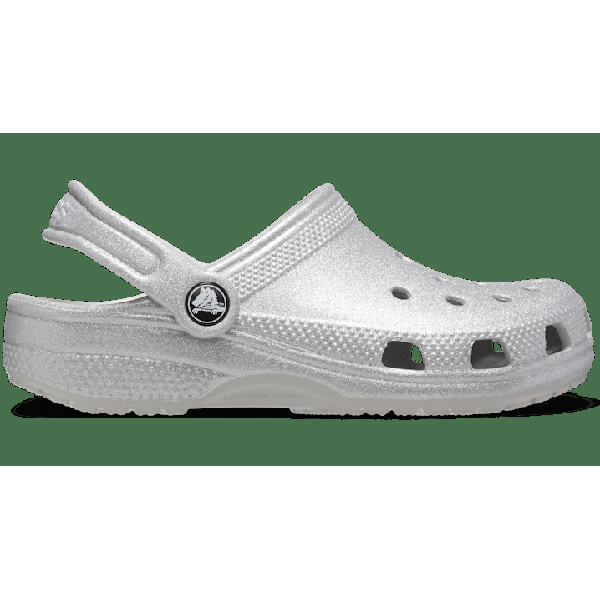 crocs-silver-glitter-toddler-classic-glitter-clog-shoes/