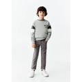 Drawstring waist jeans denim grey - Kids - 7 - MANGO KIDS