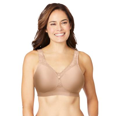 Plus Size Women's Magic Lift® Seamless T-Shirt Bra by Glamorise in Cafe (Size 48 DD)