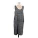 Lou & Grey Casual Dress: Gray Marled Dresses - Women's Size Large