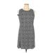 AB Studio Casual Dress - Shift Crew Neck Sleeveless: Gray Dresses - Women's Size X-Large