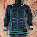 J. Crew Sweaters | J. Crew Jacquard Knit Argyle Evergreen Merino Wool Sweater Sz Xxs | Color: Green/Pink | Size: Xxs