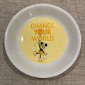 Disney Cat | Disney Store Mickey Mouse Change Your World Pet Bowl Nwt | Color: White/Yellow | Size: Os