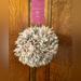 Anthropologie Accessories | Anthropologie Snap On Pom! Multicolor: Grey White Pink Neutral. One Size. | Color: Cream/Pink | Size: Os