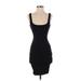 Dance & Marvel Casual Dress - Party Plunge Sleeveless: Black Solid Dresses - Women's Size Small