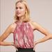 Anthropologie Tops | Feather Bone By Anthropologie Floral Halter Tank Pink Size Small | Color: Gold/Pink | Size: S