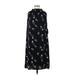 Apt. 9 Casual Dress: Black Print Dresses - New - Women's Size Small